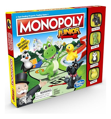 Hasbro Gaming Monopoly Junior Juego De Mesa Para Niños De 5