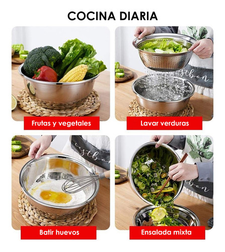 Juego De Ensaladeras Multifuncional 3 En 1 Aquila
