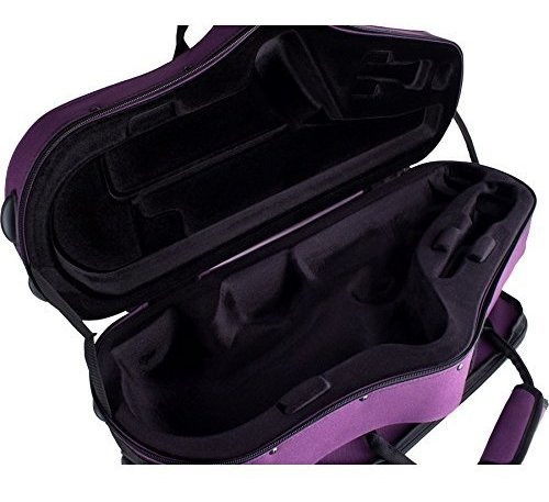 Protec Mx304ct Max Contorneado Funda Para Saxofon Alto Purpu