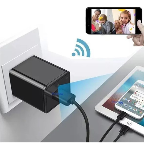 Cargador Usb Con Cámara Oculta Espía