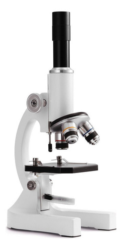 Fe Microscopio Óptico Monocular Escolar Elemental 64x-2400x