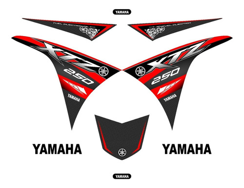 Calcomanias Yamaha Xtz 250   - Sticker Kit A -   