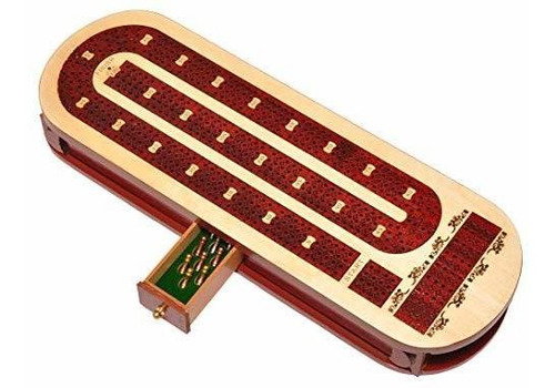 Tablero De Cribbage De Madera Cribbage De 4 Pistas Hech...