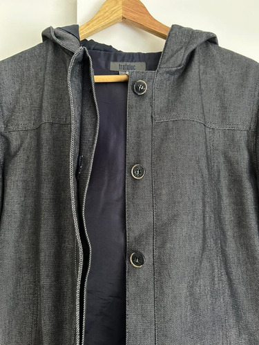 Tapado De Jean Zara Con Capucha Talle Xl (Usado)
