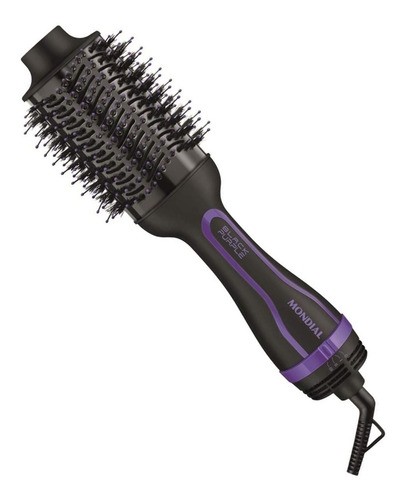 Imagem 1 de 3 de Escova Secadora Mondial Black Purple Es-08 1200w Preto 127v