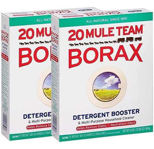 20 Mule Team Bórax Natural De Lavandería Booster 65 Onzas Pa