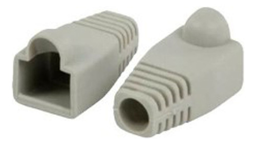 Funda De 50 Capuchones Boots Gris Plásticos Conectores Rj45