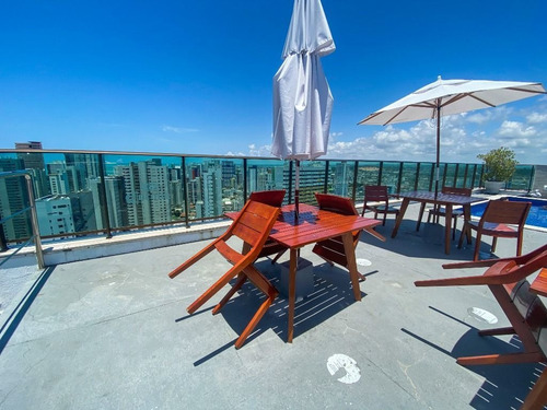 Imagem 11 de 18 de Flat Com 1 Quarto Para Alugar, 39 M² Por R$ 5.179/mês Com Taxas - Boa Viagem - Recife - Fl0026
