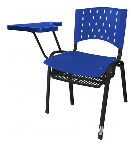 Cadeira Universitária Azul 5 Unidades - Ultra Móveis