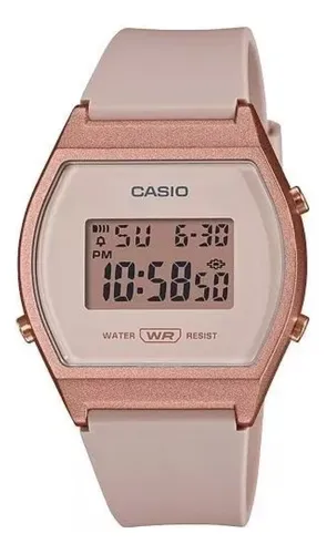 comprar Reloj Casio Lw-204-4a Dama Rosa Alarma Cronómetro Luz Led