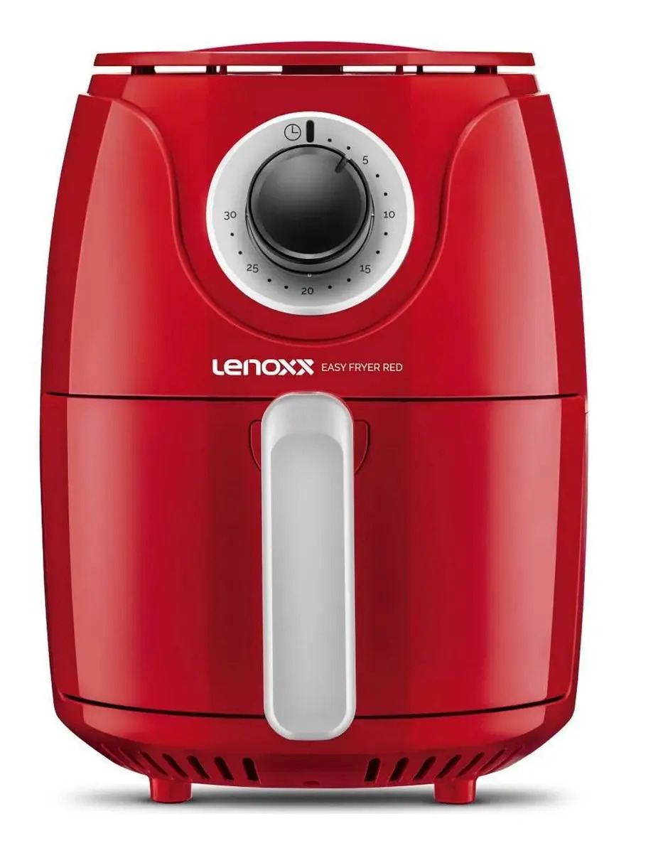 Fritadeira Air Fryer Sem Óleo Easy Fryer 2,4 L Vermelha Pfr-905 Lenoxx
