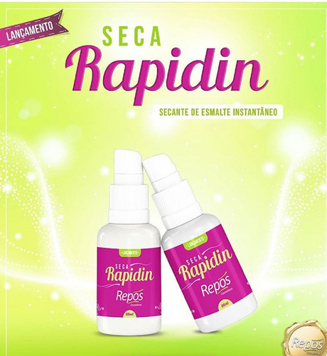 Spray Secante De Esmalte Seca Rapidin Repós Para Unhas 60ml