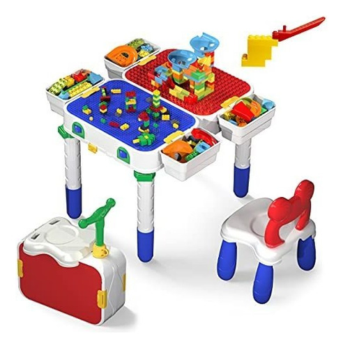 Juego De Sillas De Mesa De Juego Para Niños Con Almace...