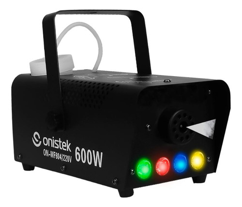 Máquina Fumaça 220v 600w Eventos Canhão 4 Leds Monocromático