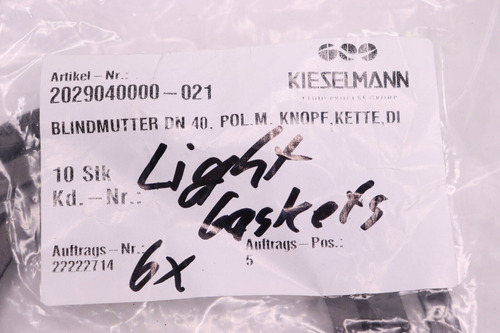 Kieselmann Blindmutter Dn 40 Pol M Knope Kette Di 202904 Jjc