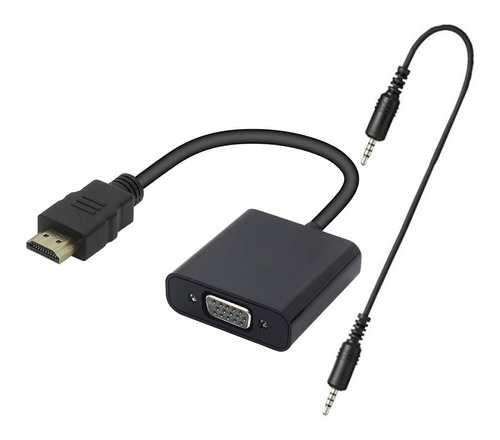 Adaptador Conversor Convertidor Hdmi A Vga Con Audio 