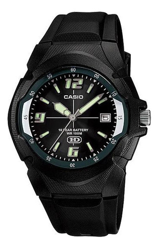 Reloj Analogico Casio Mw-600f-1av Resiste Al Agua 100 Metros