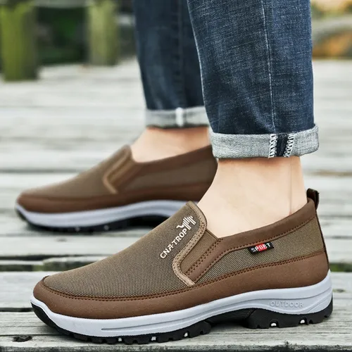 Mocasines Cómodos De Cuña Suela Blanda Hombre Tallas Grandes