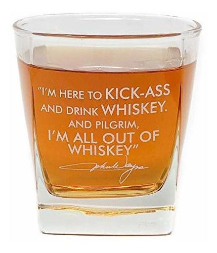 Copa De Cóctel De Whisky John Wayne Quote, 10 Oz