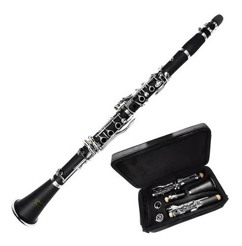 Clarinete Custom Boehm Si Bemol 17 Chaves C/ Case Top