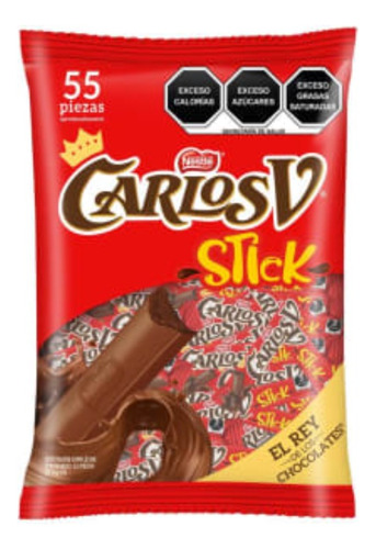 Chocolate Carlos V Stick 55 Pzas