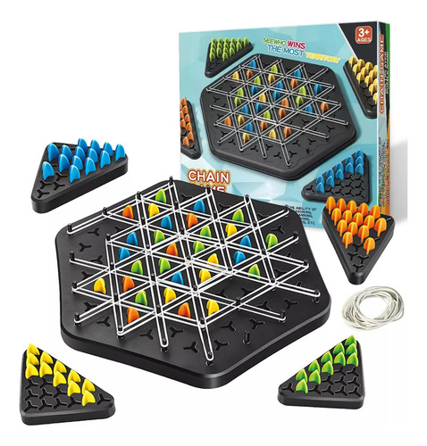 Para Set Triggle, Set De Ajedrez Con Cadena Triangular