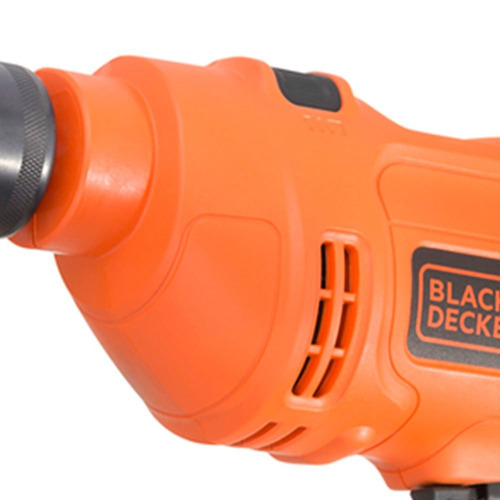 Imagen 2 de 7 de Taladro percutor atornillador eléctrico de 13mm Black+Decker TM555 560W + accesorios 220V
