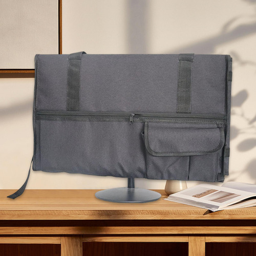 Bolsa De Transporte Compatível Com Monitor Acolchoada Preto