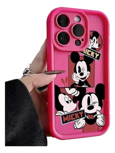 Funda Blanda De Teléfono Mickey Mouse Para iPhone 15, 14, 13