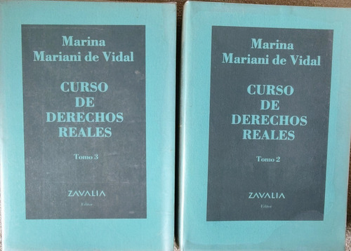 Libro Curso Derechos Reales Mariani De Vidal T.2 Y3 -palermo