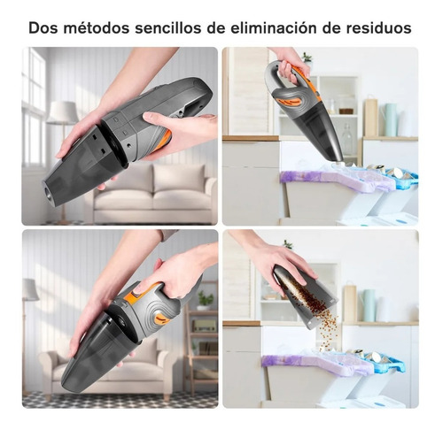 Imagen 5 de 7 de Aspiradora Inalambrica Aspirador Mano Portátil Dos En Uno