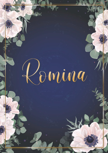 Romina: Cuaderno De Notas A5 | Nombre Personalizado Romina |