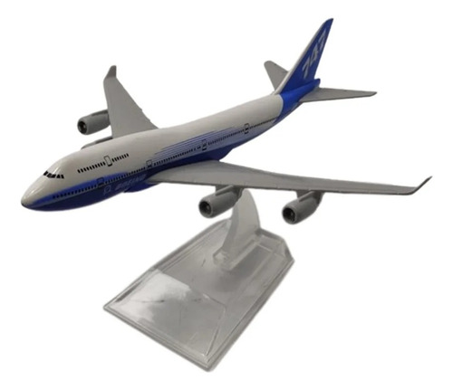Avião Miniatura Boeing 747 Metal 15cm