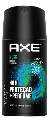 Antitranspirante Aerossol Musk Axe 152ml