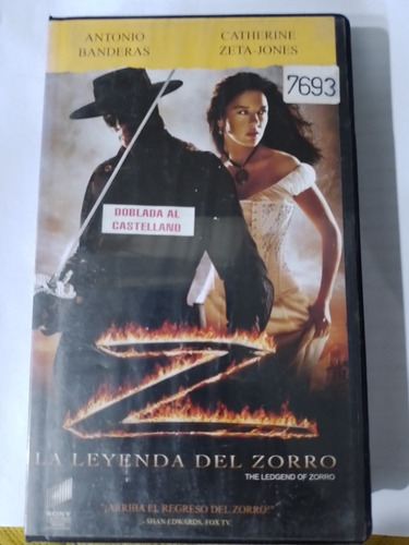 Película Original En Vhs La Máscara Del Zorro 