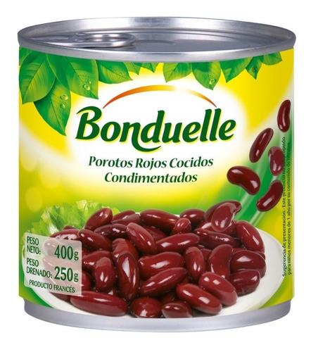 Porotos Rojos Bonduelle 400 Gr. Origen Francia