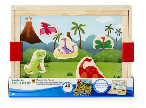 Juego De Dinosaurios Magnético, Con Pizarra.