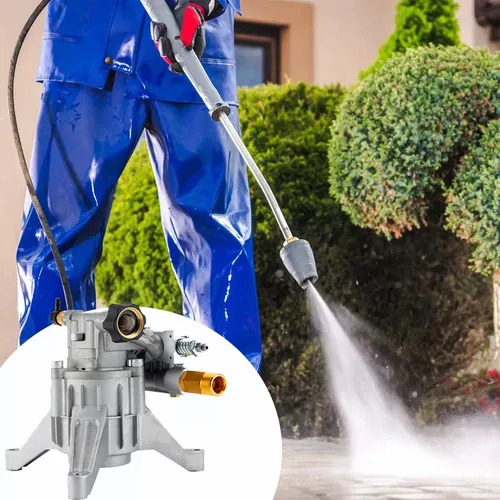 Bomba Para Hidrolavadora 3200psi Eje 7/8'' Vertical Cabezal Plateado 60hz