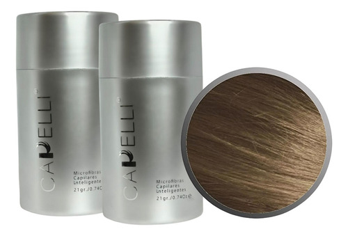 2 Pack Capelli ® Fibras Capilares Polvo Para Calvicie Y Alopecia | Microfibras Capilares Inteligentes | Capelli Bosco Tono Castaño Claro