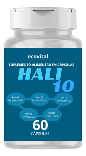 1 Pote Hali 10 Original 60 Capsúla- Sorriso Sem Bafo Envio Rápido