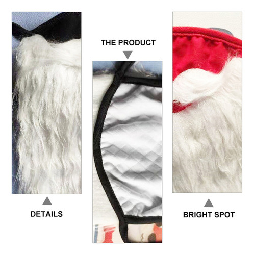 Cosplay De Barba De Papá Noel De Navidad, 2 Unidades