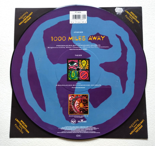 Hoodoo Gurus 1000 Miles Away Picture Lp 12'' 45 Uk 1991 Ex (Usado)