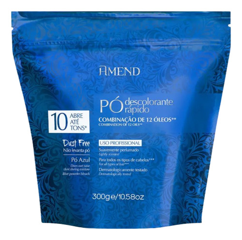 Kit 5 Pó Descolorante Combinação 12 Óleos Amend
