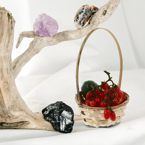Cesta De Mimbre Para Caramelos, 4 Unidades