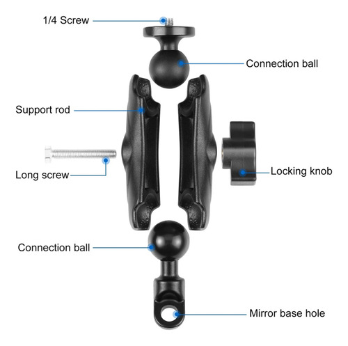 Soporte Para Espejo Retrovisor Puluz, Soporte Para Gopro