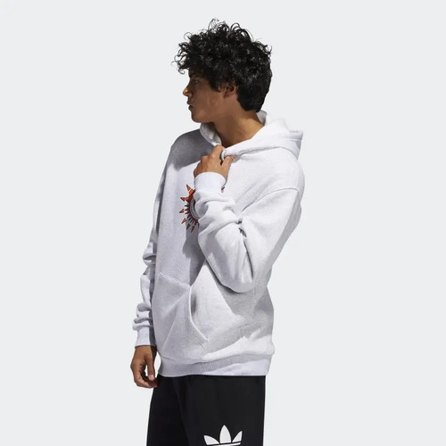 Buzo Con Capucha Adidas Essentials 3 Tiras Rojo | Solo Deportes