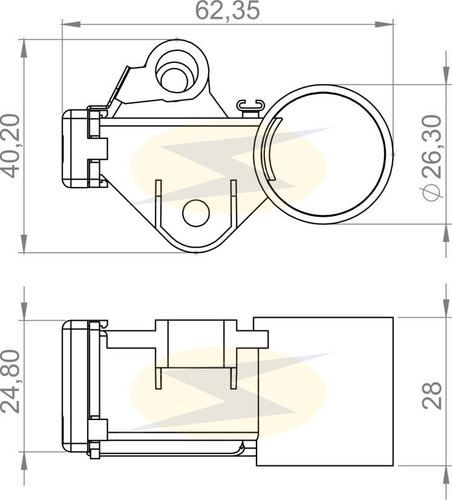 Imagem 2 de 4 de Porta Escova Alternador Delco Gm