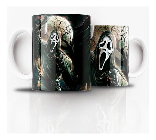 Tazón Taza Personalizada Halloween Scream