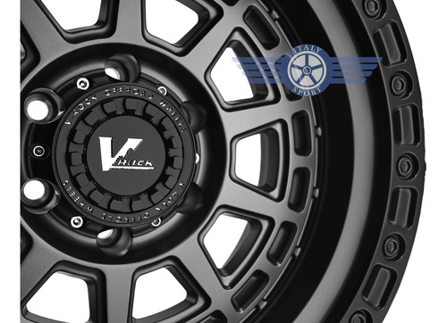 4 Rines 17x10 Off Road 6-135 Ford F-150 Lobo Platinum Raptor Satin Grey Black Ring