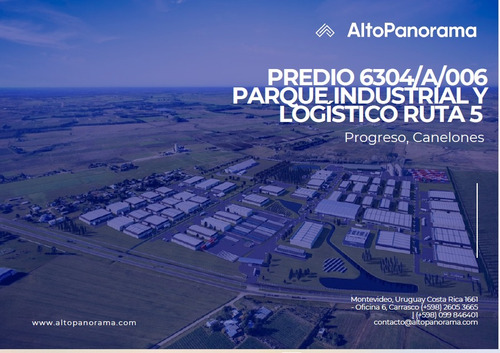 Lote Con 5900 M2, Lote 6304/a/006 En Parque Logístico Ruta 5 Progreso, Canelones